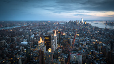 Top view over Manhattan from Empire State