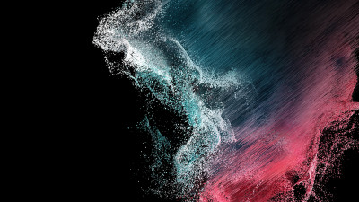 Blue Red Abstract