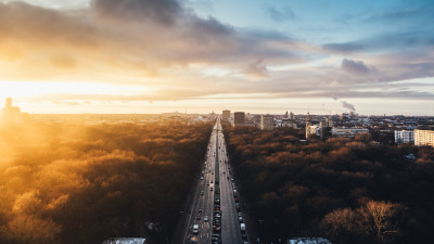 Sunset from Tiergarten