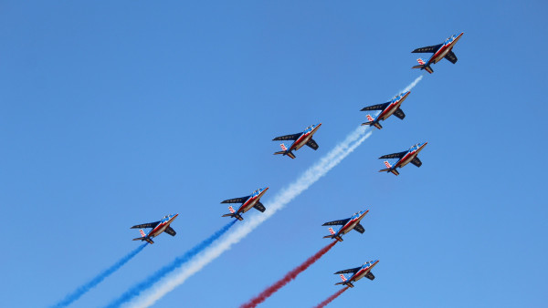Aircraft at airshow