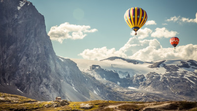 Hot air balloons