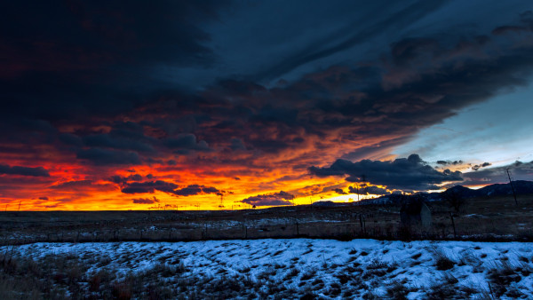 Dramatic sunset
