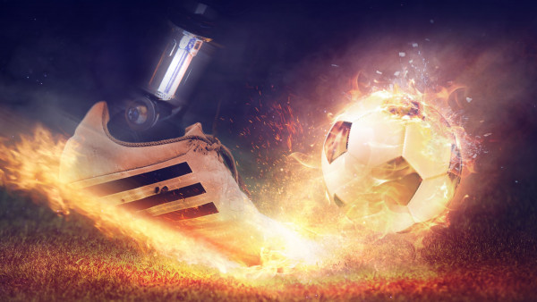 Football is on fire