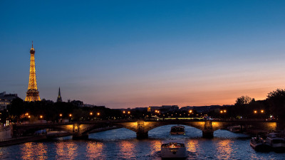 Paris at sunset