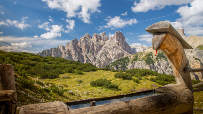 Landscape from Dolomites mountains