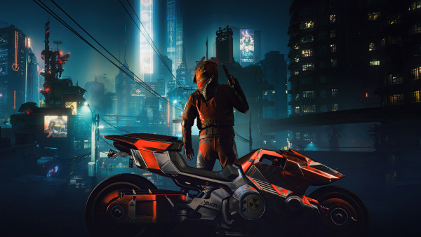 Cyberpunk 2077 city view
