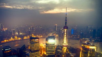Sunset over Shanghai