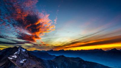 Surreal sunset