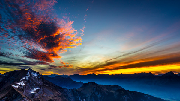 Surreal sunset