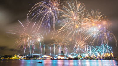 Fireworks in Riga