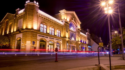 City lights. Budapest by night