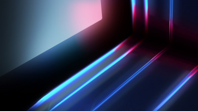 Abstract blue red lights