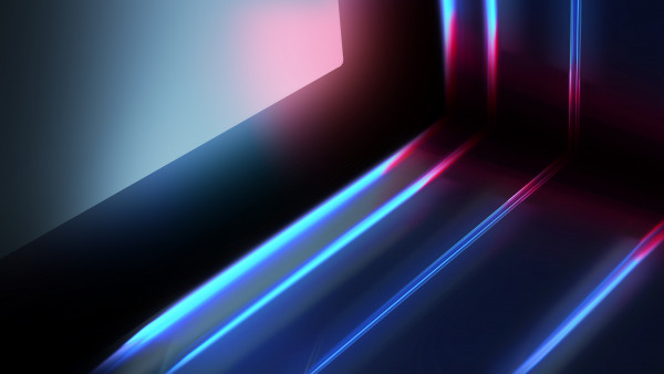 Abstract blue red lights