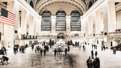 People in NYC Grand Central Terminal