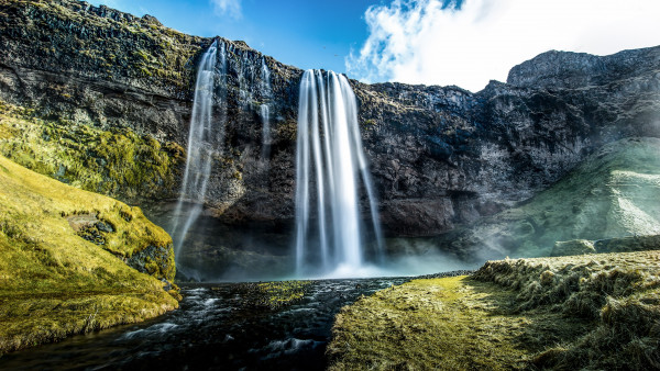 Seljalandsfoss waterfall in Iceland