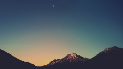 Twilight night sky