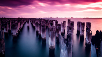 Super sunset from Princes pier