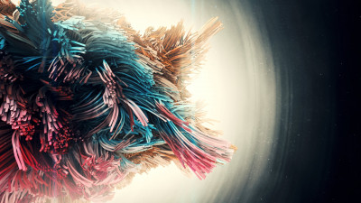 Beings abstract art