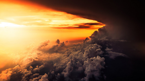 How is look the best sunset from airplane