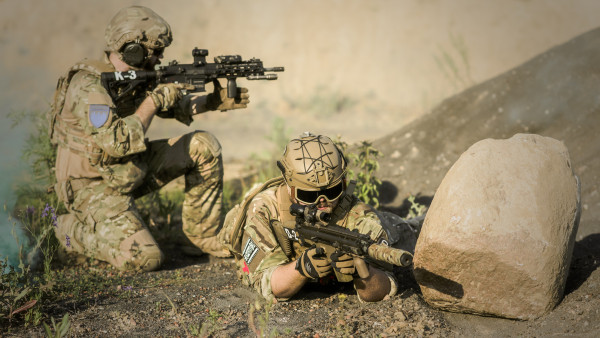 Soldiers ready for battle