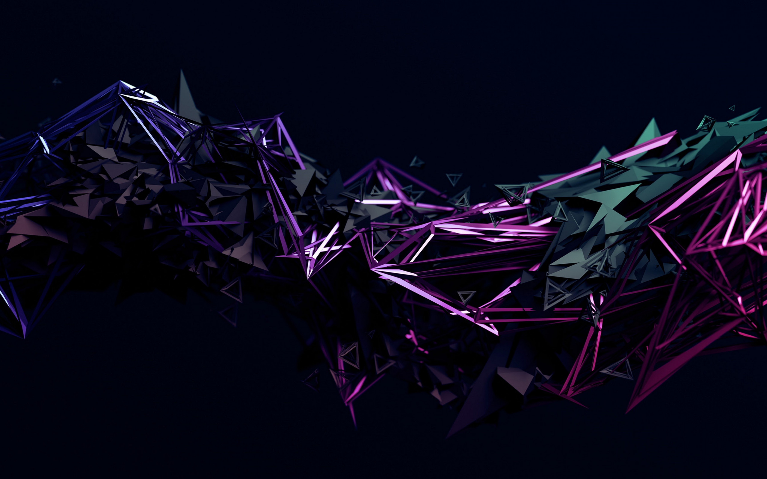 Polygonal Shapes wallpaper 2560x1600