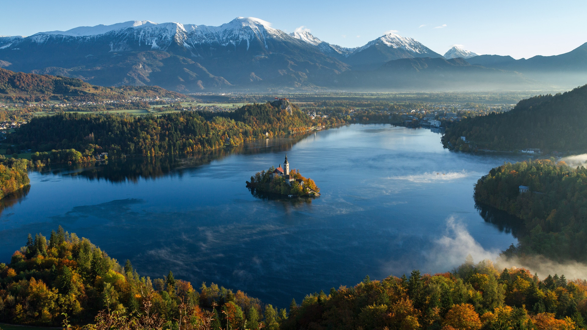 Best landscape from Bled, Slovenia wallpaper 1920x1080