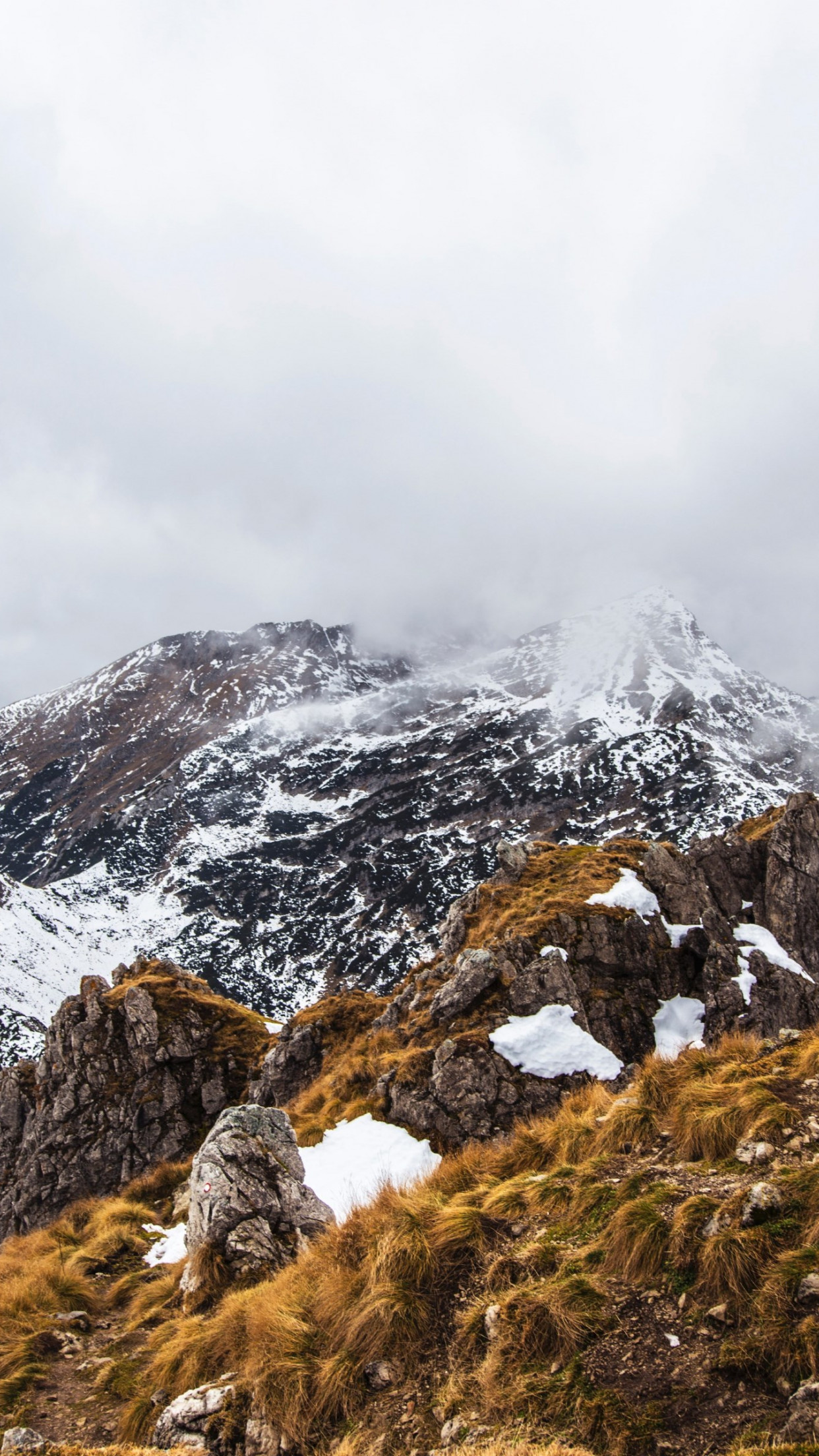 Hike on mountains wallpaper 1242x2208