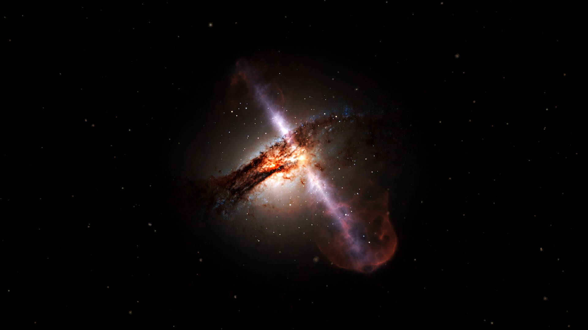 Supermassive black hole wallpaper 1920x1080