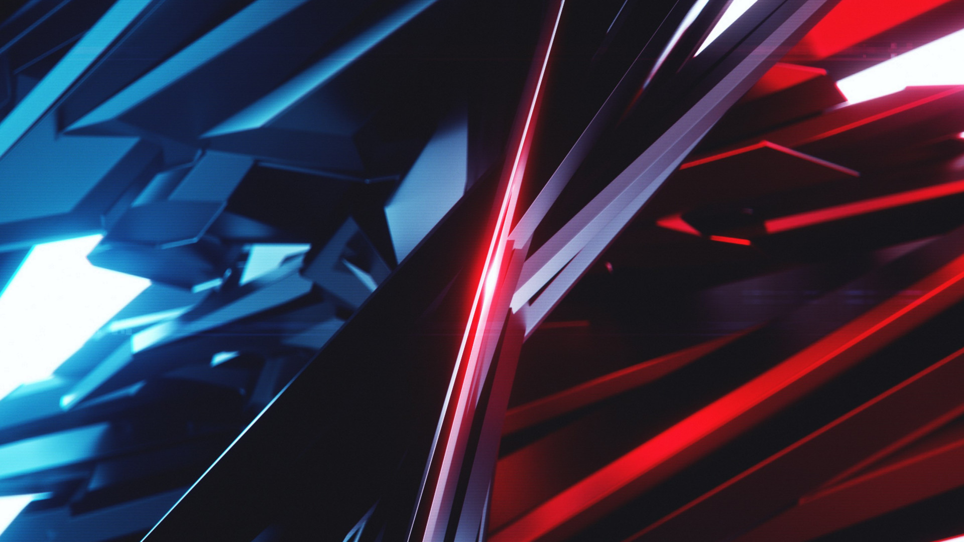 Abstract 3D: Blue vs Red wallpaper 1920x1080